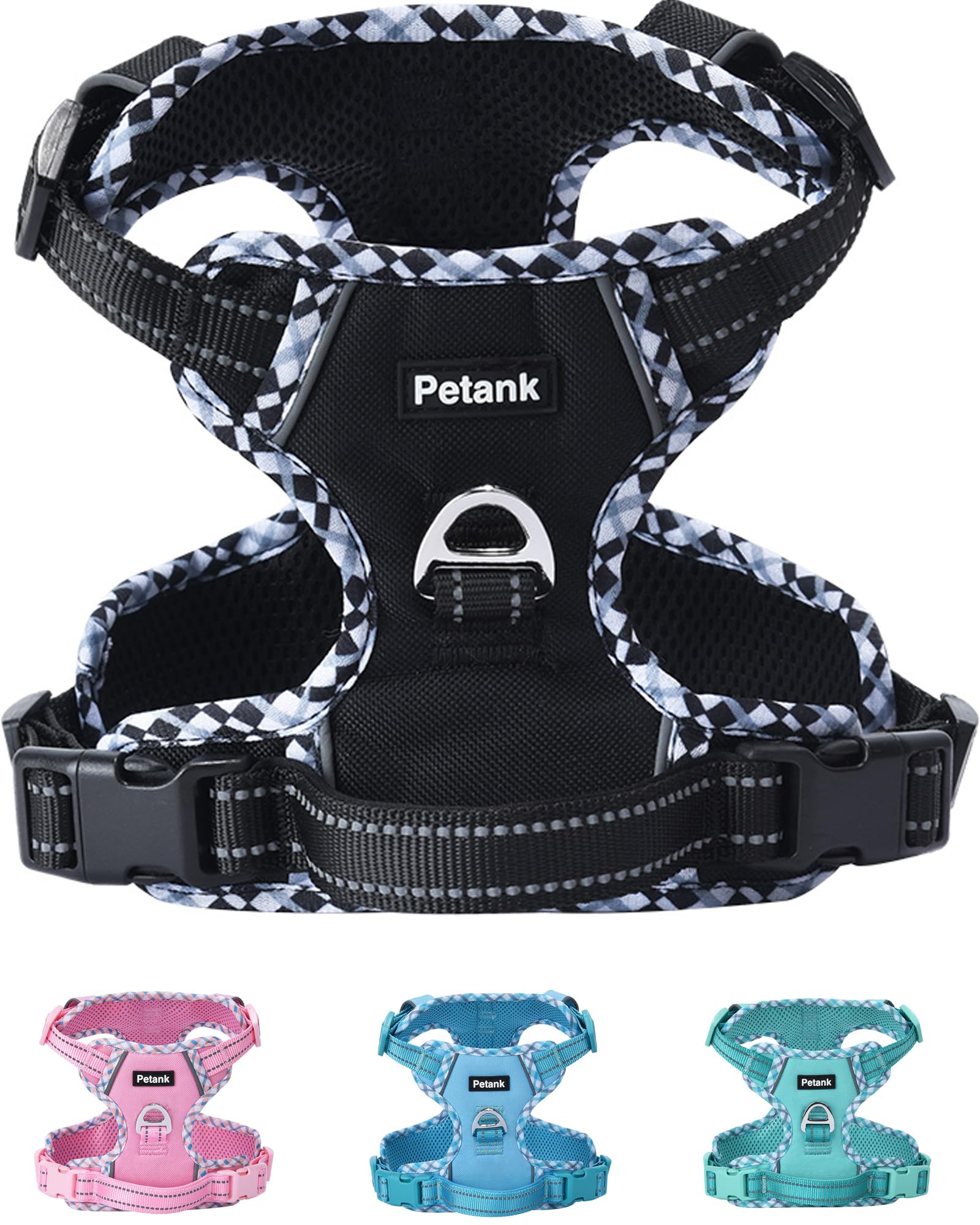 Petank Dog Harness Medium Sized Dog, Puppy Harness Medium Size Dog for Dog Training Walking, No Pull Dog Harness for Medium Dogs, Medium Dog Harness (