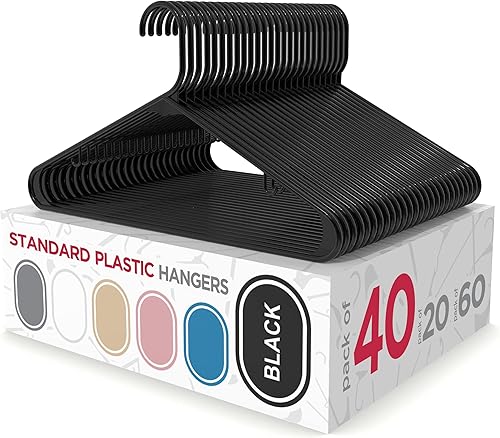 Miniatura 8 de Sharpty - Ganchos de plástico para colgar la ropa ideales para uso diario estándar