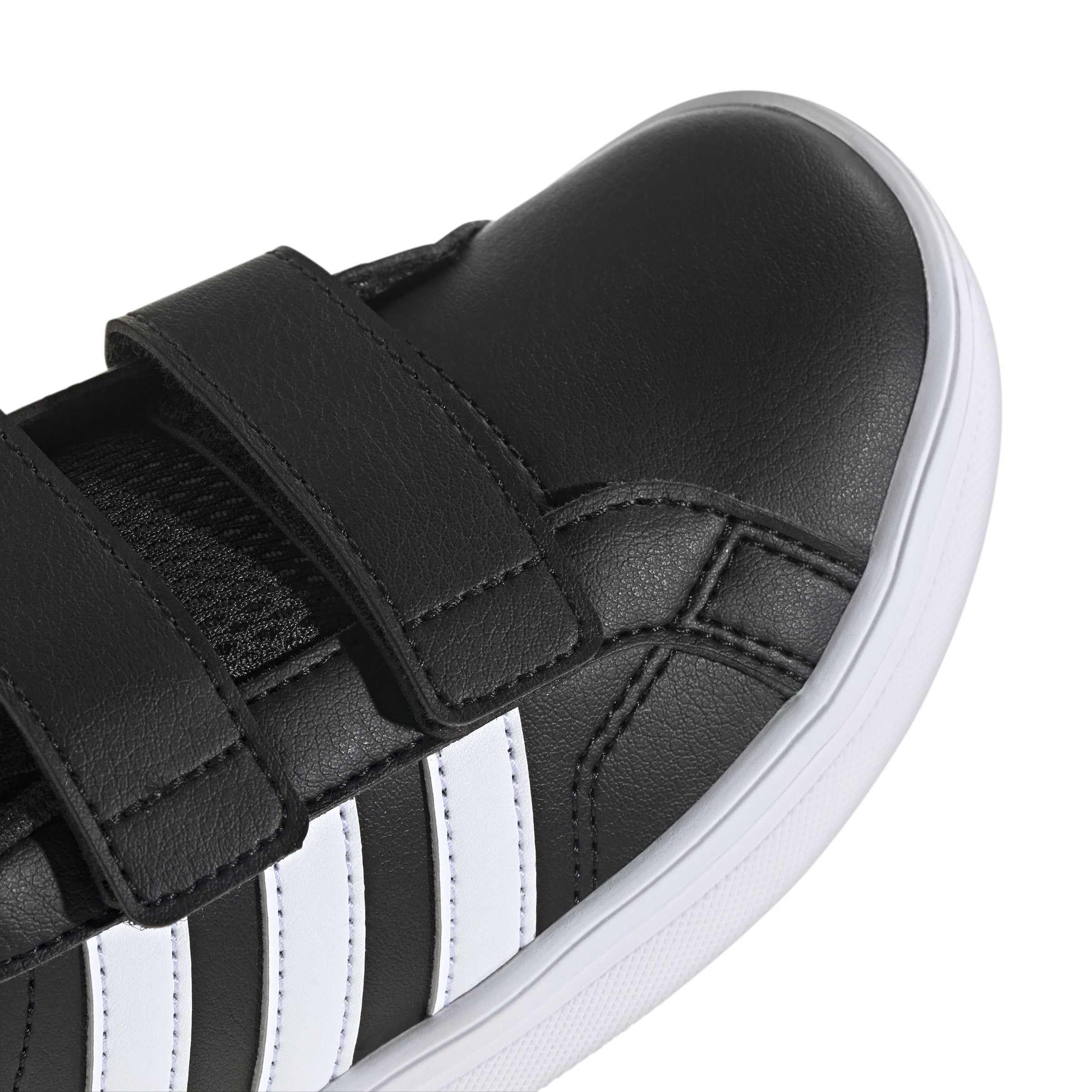 adidas Mixte Enfant Vs Pace 2.0 Kids Hook and Loop Shoes, Core Black/FTWR White/Core Black, 28 EU