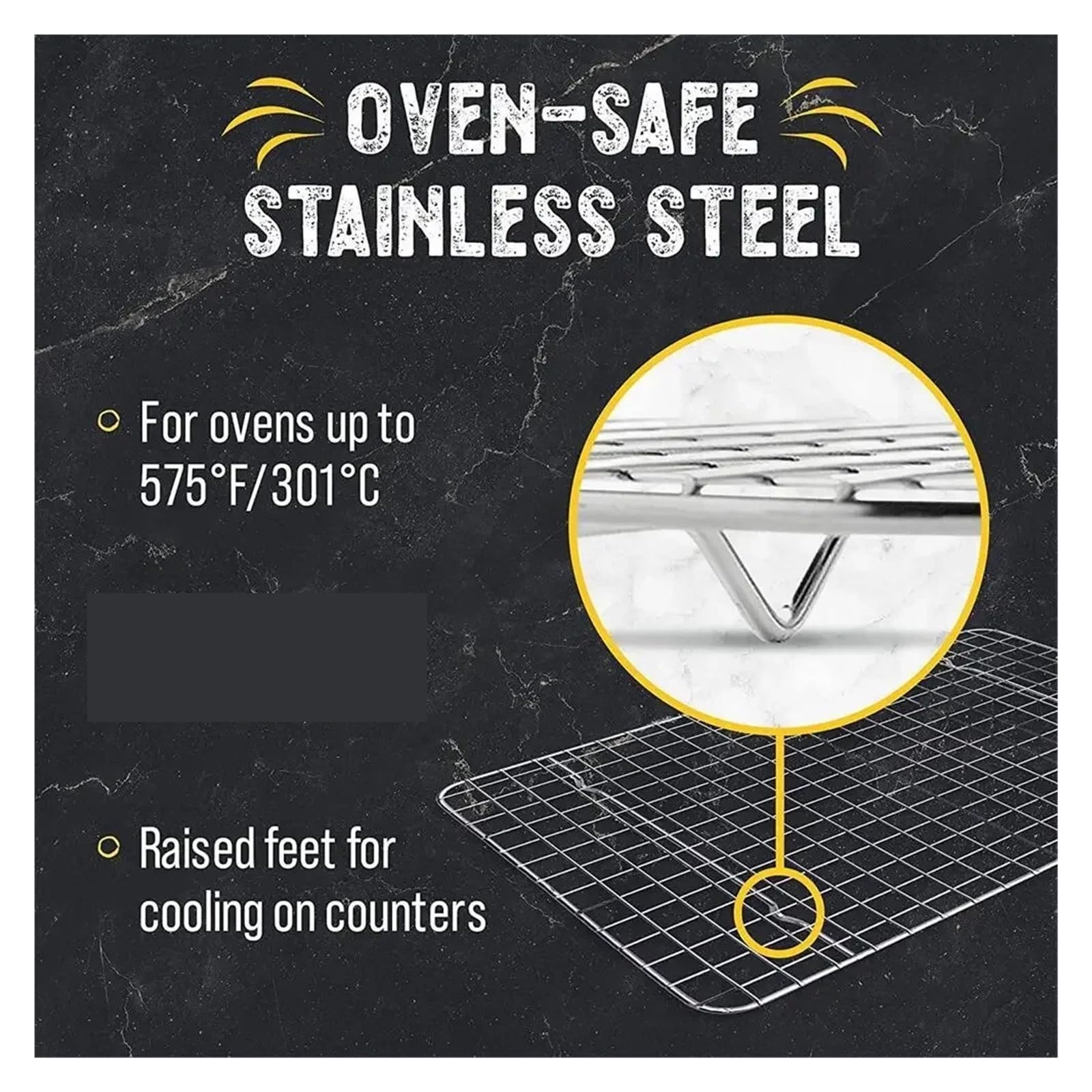Kühlgitter aus Edelstahl Metall BBQ Grill Rack Draht Kühlregal Cookie Kuchen Brot Backen Racks for Ofen Edelstahl Werkzeuge