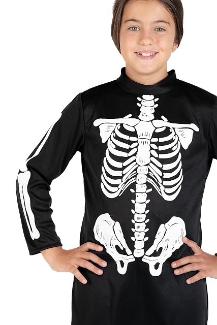 Foto 6 de 7 de Ciao- Skeleton Girl Esqueleto disfraz vestido niña (Talla 7-9 años) con pantimedias estampadas