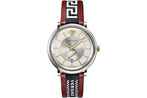 Versace VEBQ01319 Men's Silver 42mm V-Circle-Greca Edition Watch