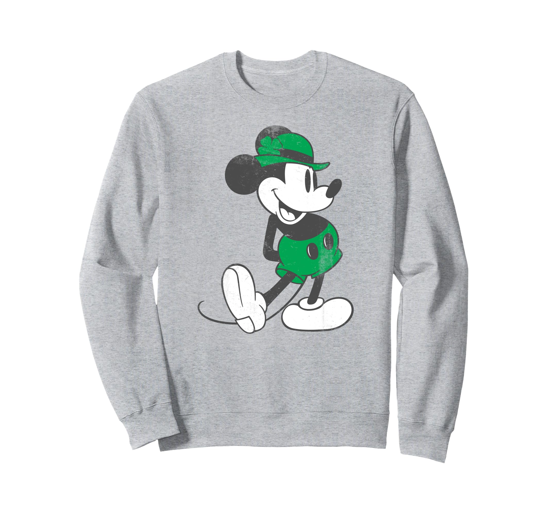 Sweat Mickey Mouse vert classique de Disney pour un style intemporel au quotidien