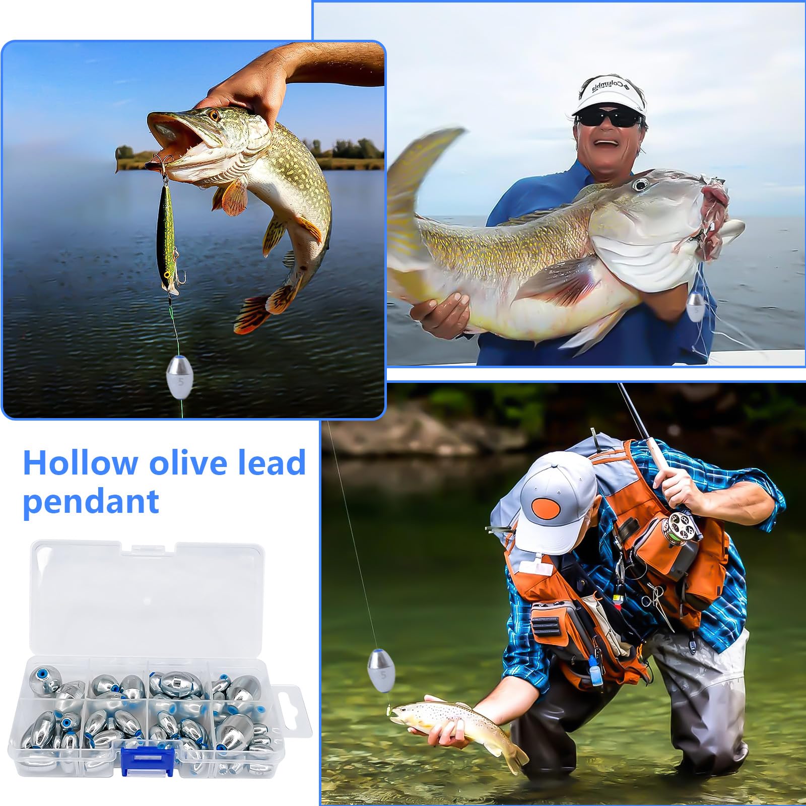 10 Pesi Da Pesca In Piombo Da 2 Oz (56g) Forma Bomba - Per