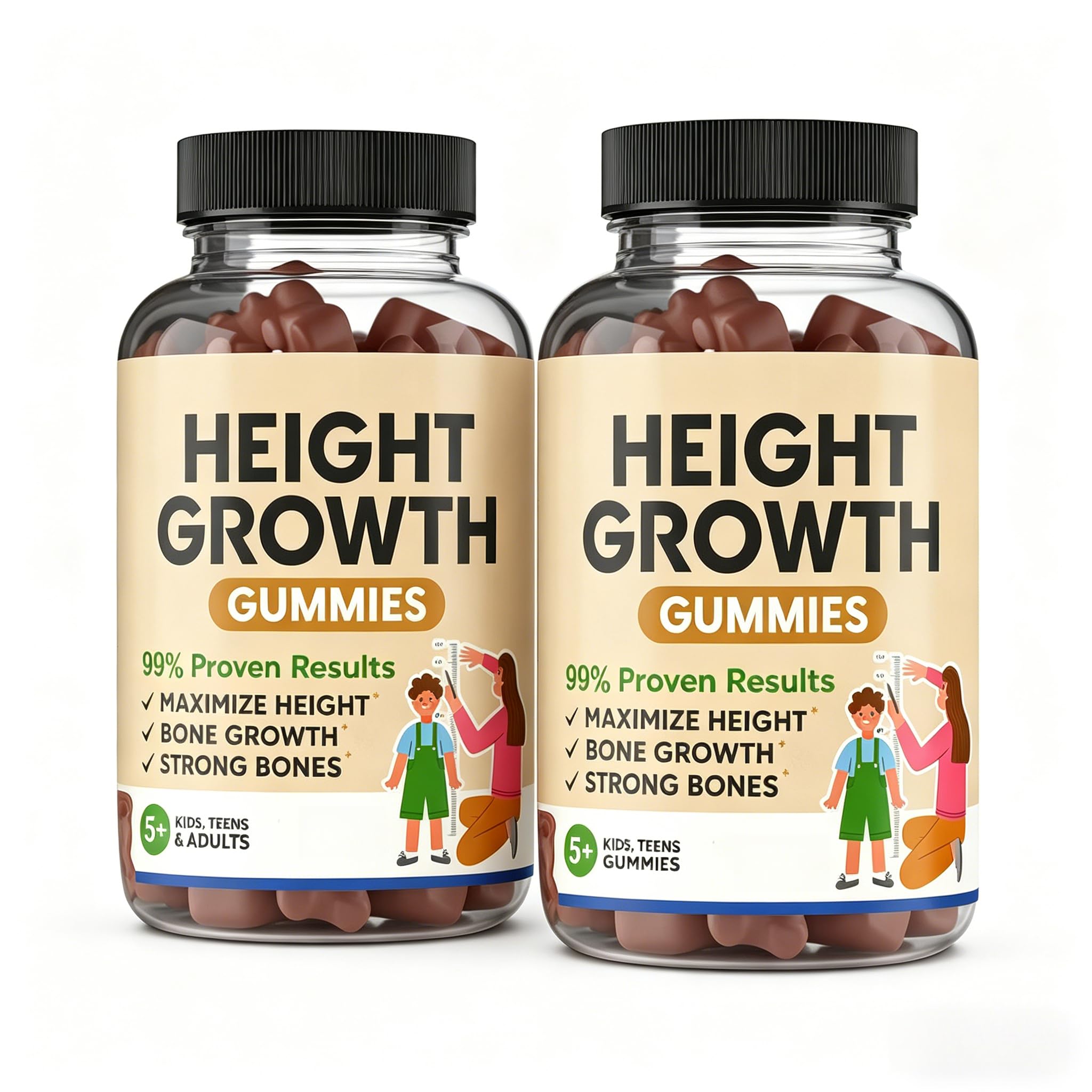 Multivitamine gummies per crescita tutti le età | Adatto a bambini, adolescenti e adulti(2 pezzi)
