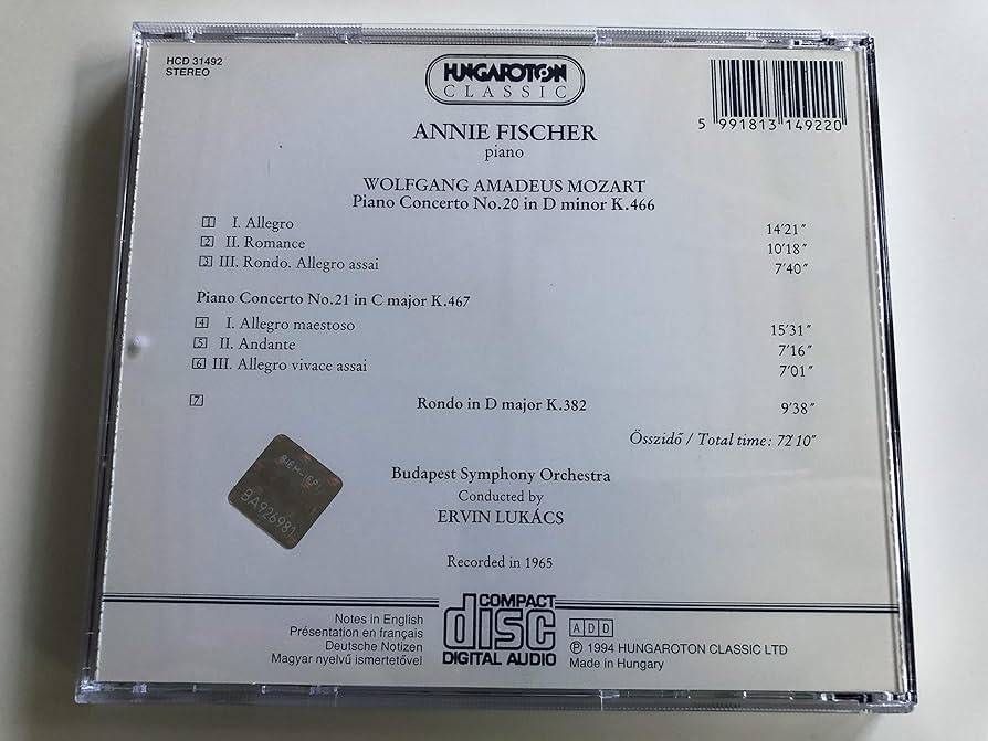 Amazon.co.jp: Mozart:Piano Concertos 20 & 21: ミュージック