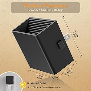 JandCase Night Light, Automatic Night Lights Plug into Wall, 2 Pack Modern Night Lights with Auto Light Sensor, 3000K Brightness Adjustable Nightlight for Kids Bathroom Hallway Kitchen Bedroom Decor