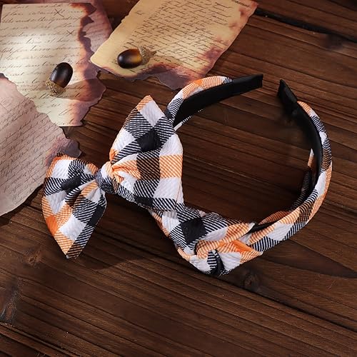 Miniatura 7 de YanJie Diadema anudada para mujer, banda ancha antideslizante para Halloween, lazos para el cabello, accesorios para el cabello de bebé, aros