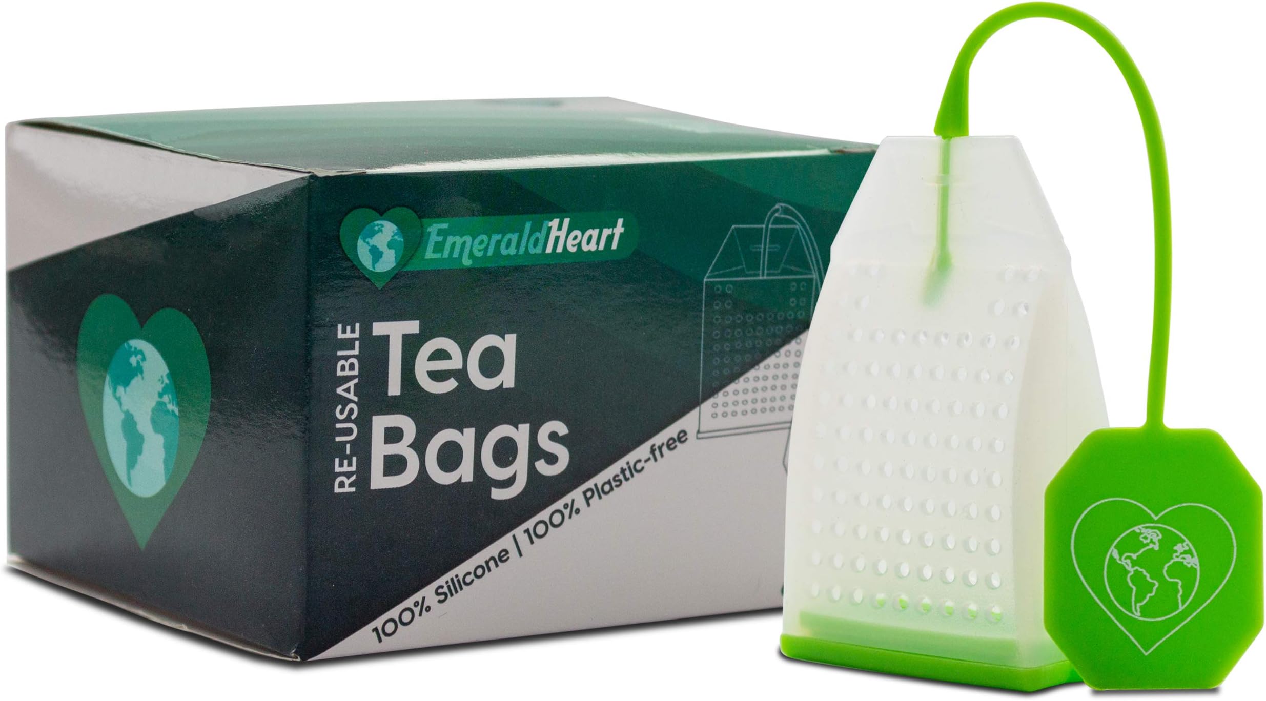 6 Pack Silicone Tea Infuser | Reusable Tea Bag, Strainer and Steeper | Gift Set Accessories | No Plastic Packaging | Tea Gifts