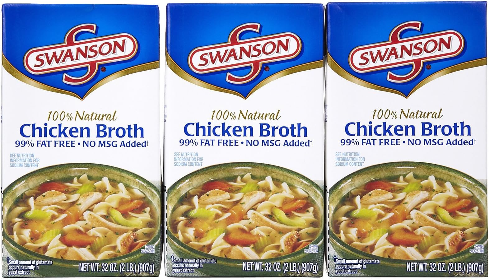 SWANSON CHICKEN BROTH 32oz 3pack