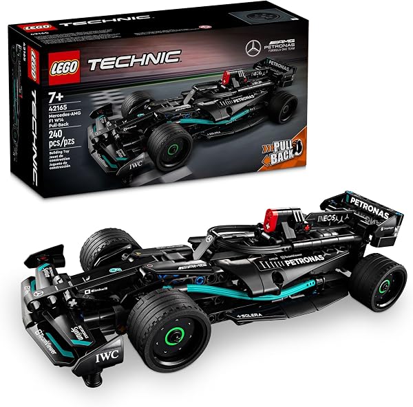 LEGO Technic Mercedes-AMG F1 W14 E Performance Pull-Back Car Toy, Vehicle Building Set for Boys and Girls, Mercedes Race