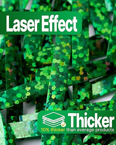 Miniatura 2 de PartyWoo Cinta verde, 600 yardas para globos, cinta rizada iridiscente, cinta rizadora brillante para manualidades, cinta para envolver regalos,