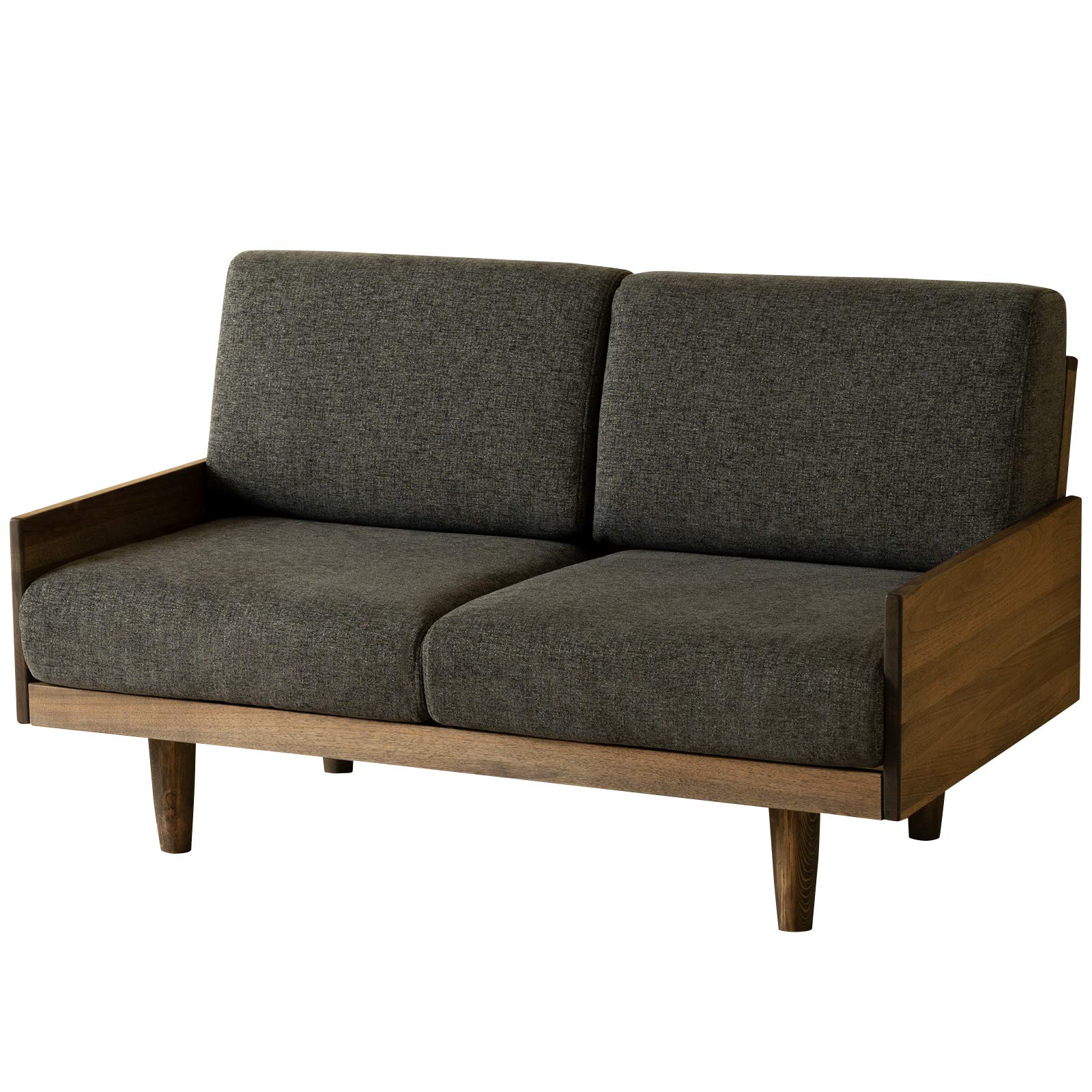 Amazon｜ソファ「モルト【2人掛け】」 (フレーム：ブラウン, グレー（G