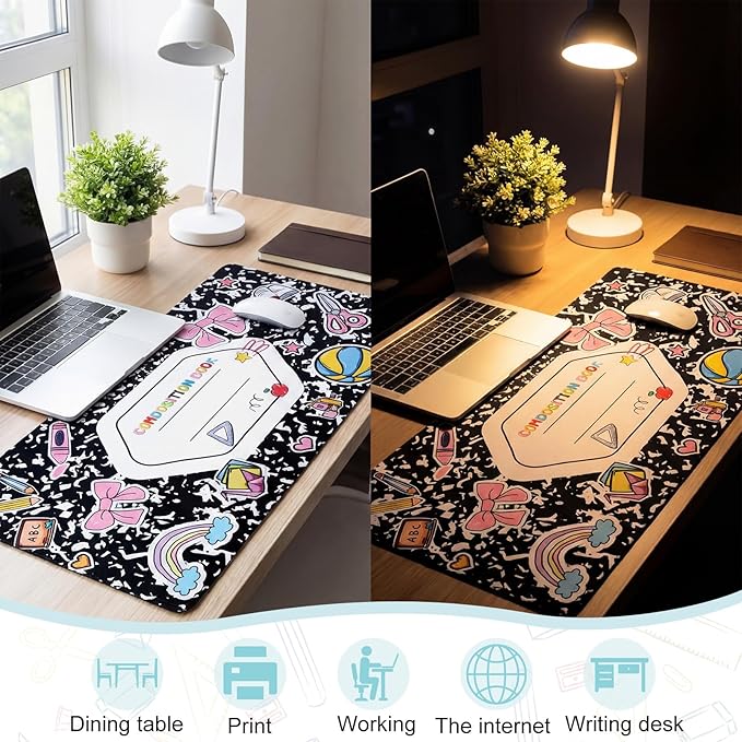 Alfombrilla personalizada para escritorio de profesor 80x40 cm miniatura 3