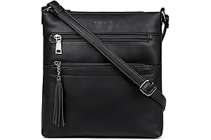 Multi Pocket Crossbody Purses for Women with Adjustable Strap