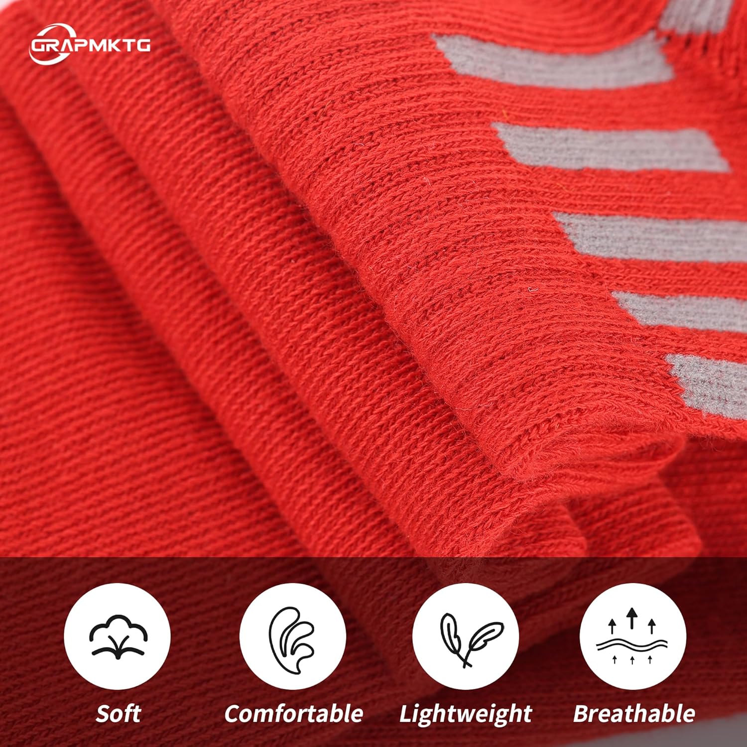 GRAPMKTG 3 Pack Soccer Baseball Softball Socks for Youth Women and Men Knee High Football Socks for Boys Girls - Image 3