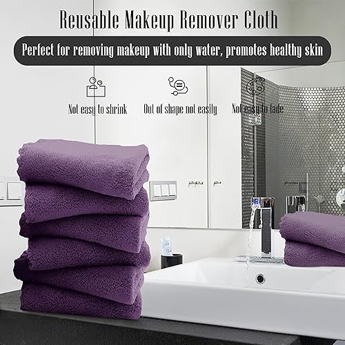 Vista 150 de TENSTARS - Toallas de mano para baño con dobladillo de seda, secado rápido, toalla absorbente de microfibra ultrasuave para baño, fitness, gimnasio