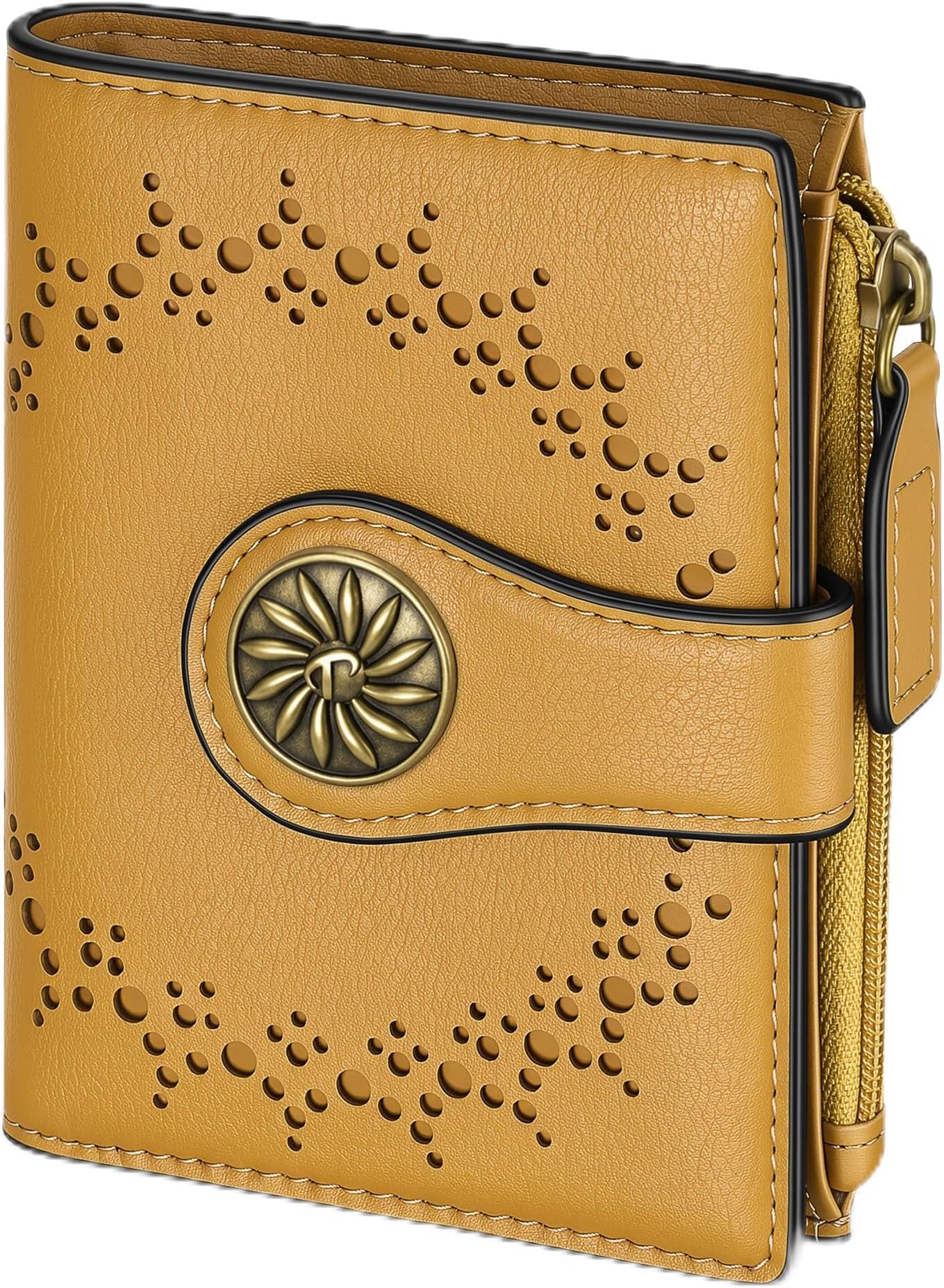 Tipmile Small Wallet Women Bifold RFID Blocking Card Holder Leather Wallets