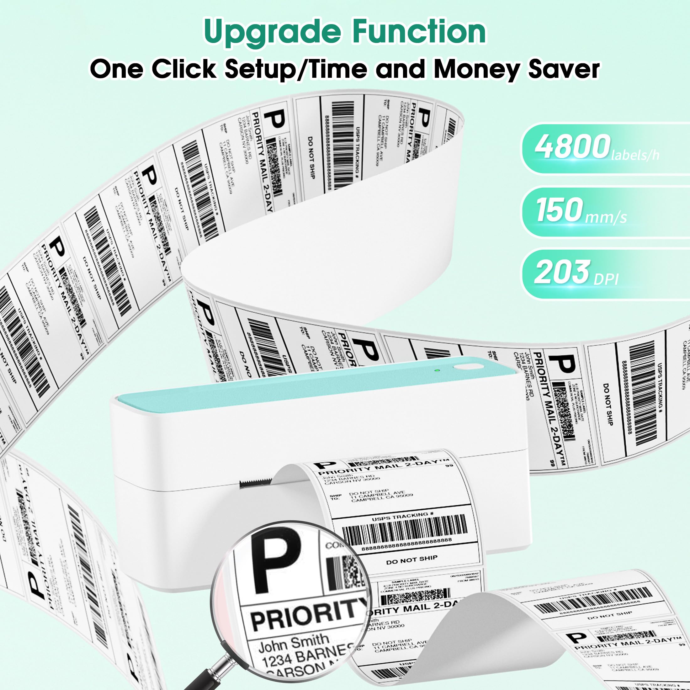 Snapklik.com : ItriAce Thermal Printer For Custom Stickers,Green Label ...