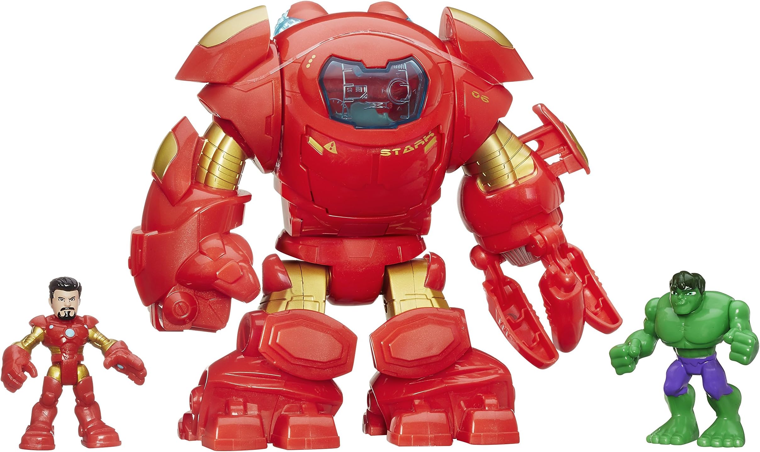 Playskool Heroes Marvel Super Hero Adventures Stark Tech armour with Tony Stark Figure