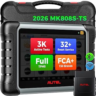 MaxiCOM MK808S-TS OBD2 Scanner: 2026 Same TPMS Tool as MX808S-TS MP900-TS MS906 Pro w/ 3000+ Active Tests, 32 Service, TPMS Pr0gramming Relearn Retrofit, Full System, Up of MK900BT MK808BT Pro