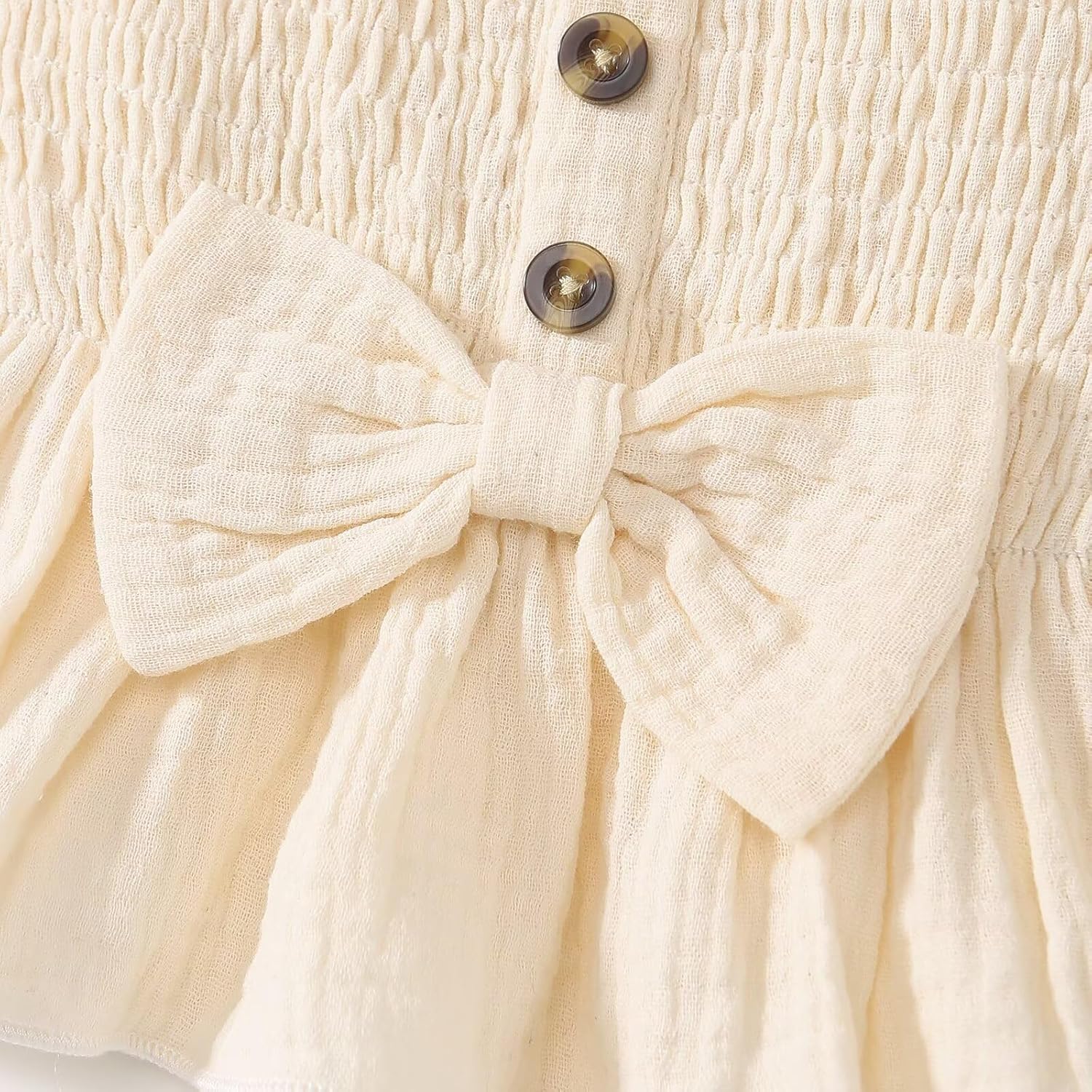 Toddler Baby Girl Summer Clothes Cute Girls Outfits Sleeveless Button Bow Camisole Pants Set 9 Months-4T - Image 5