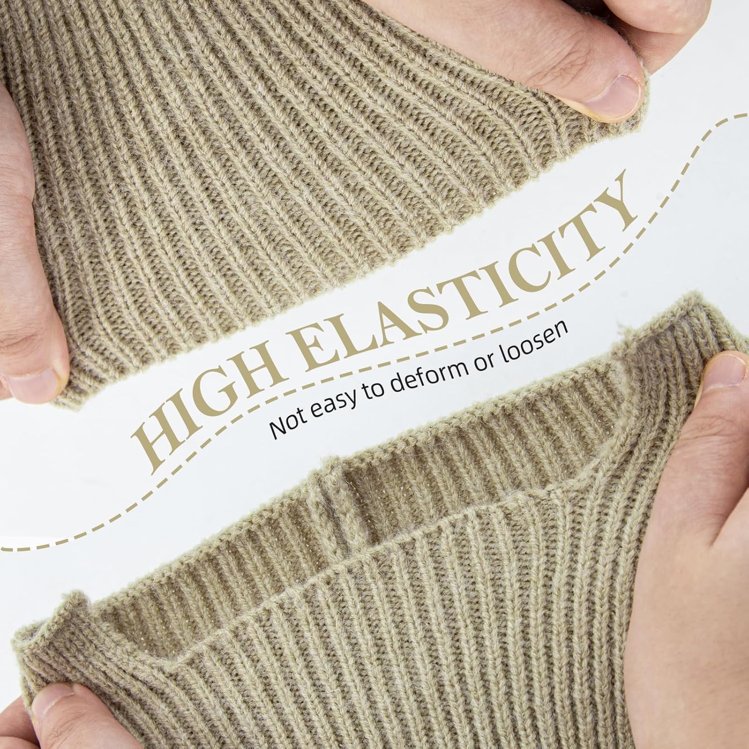 Knit Leg Warmers Girls Winter Long Socks for Women Leg Warmer Socks Thick Ankle Warmers Boots Long Leg Warmer - Image 3