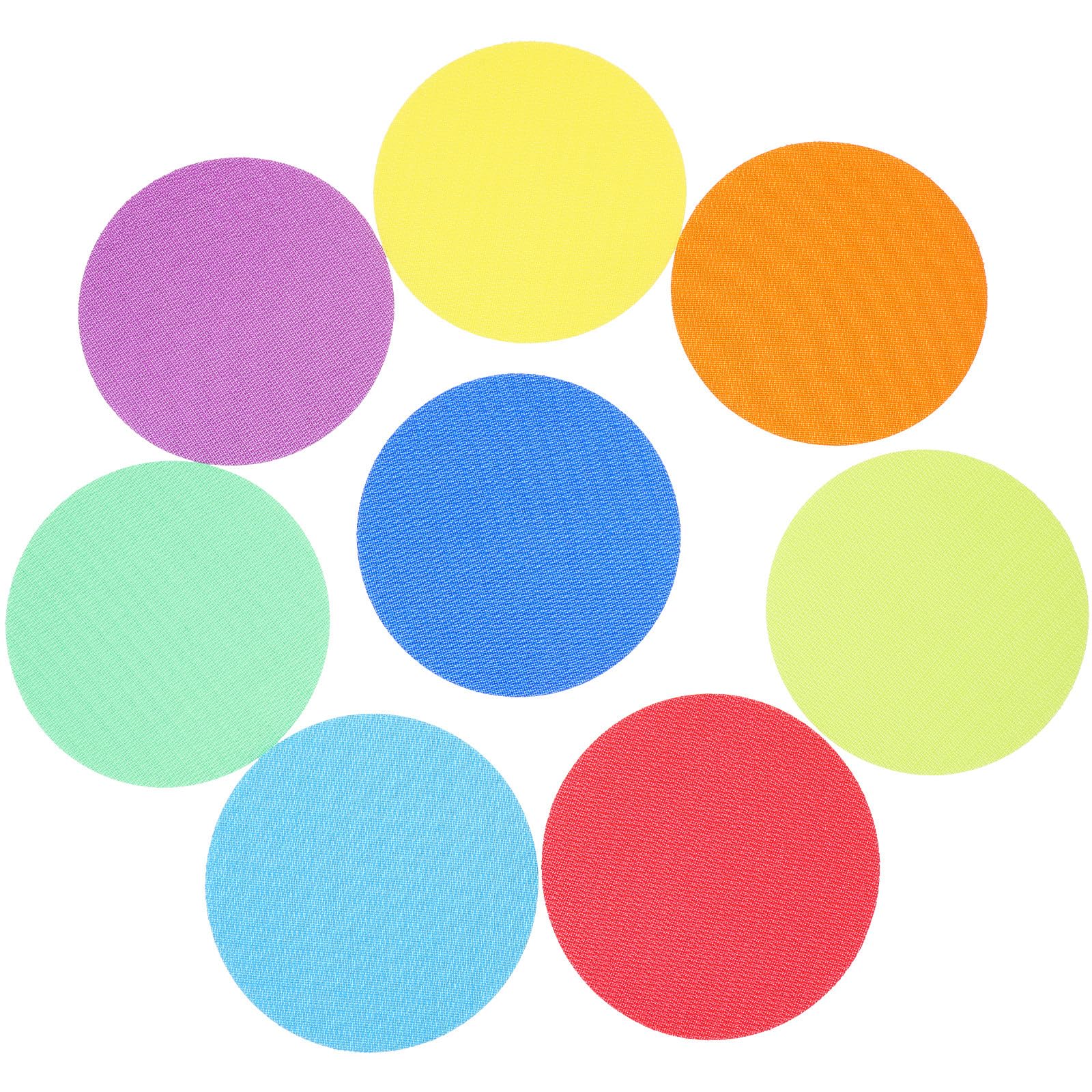 MINAOLULUS Carpet Spot Markers 36Pcs Colorful 4 Inch Circles Nylon for Student Training and Competition Use
