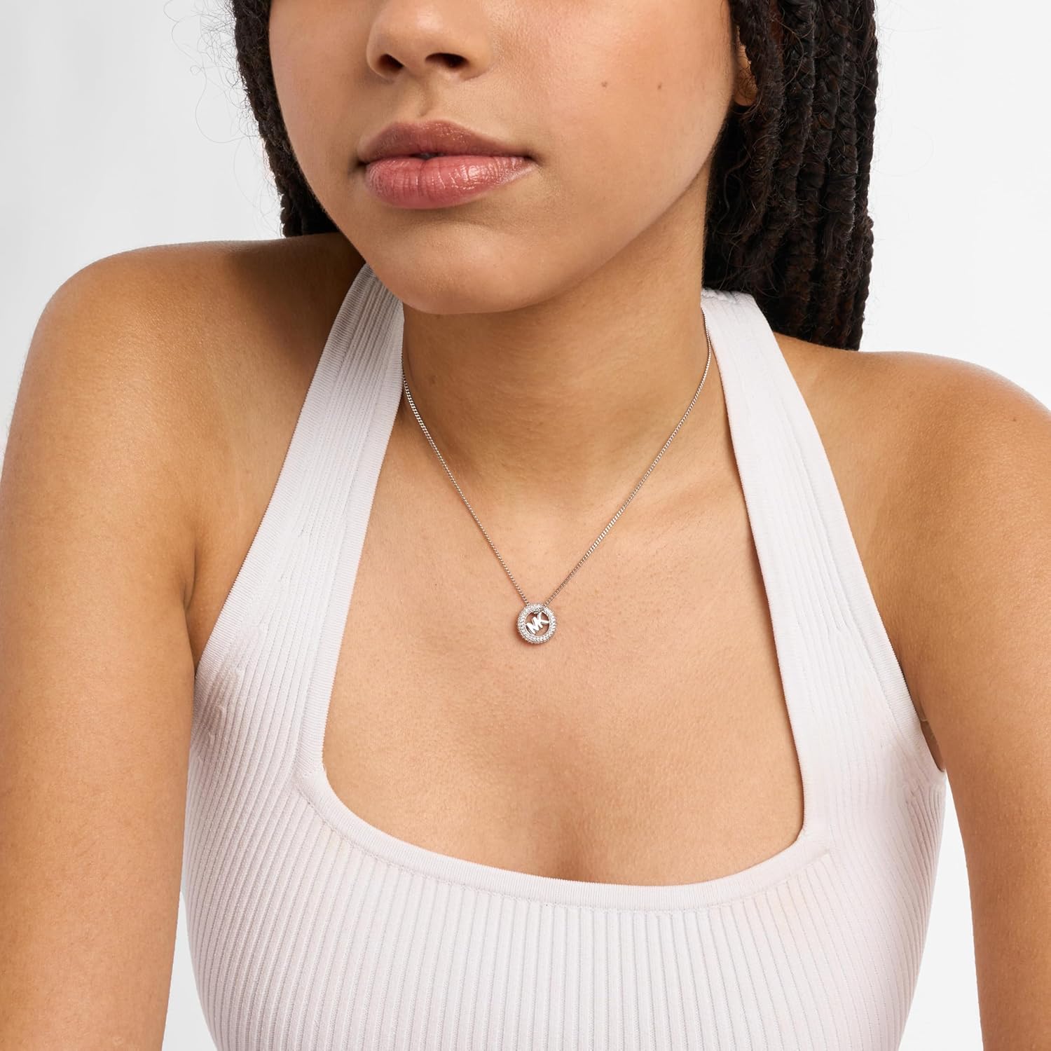 Michael Kors Silver-Tone Necklace for Women; Necklaces for Women; Jewelry for Women