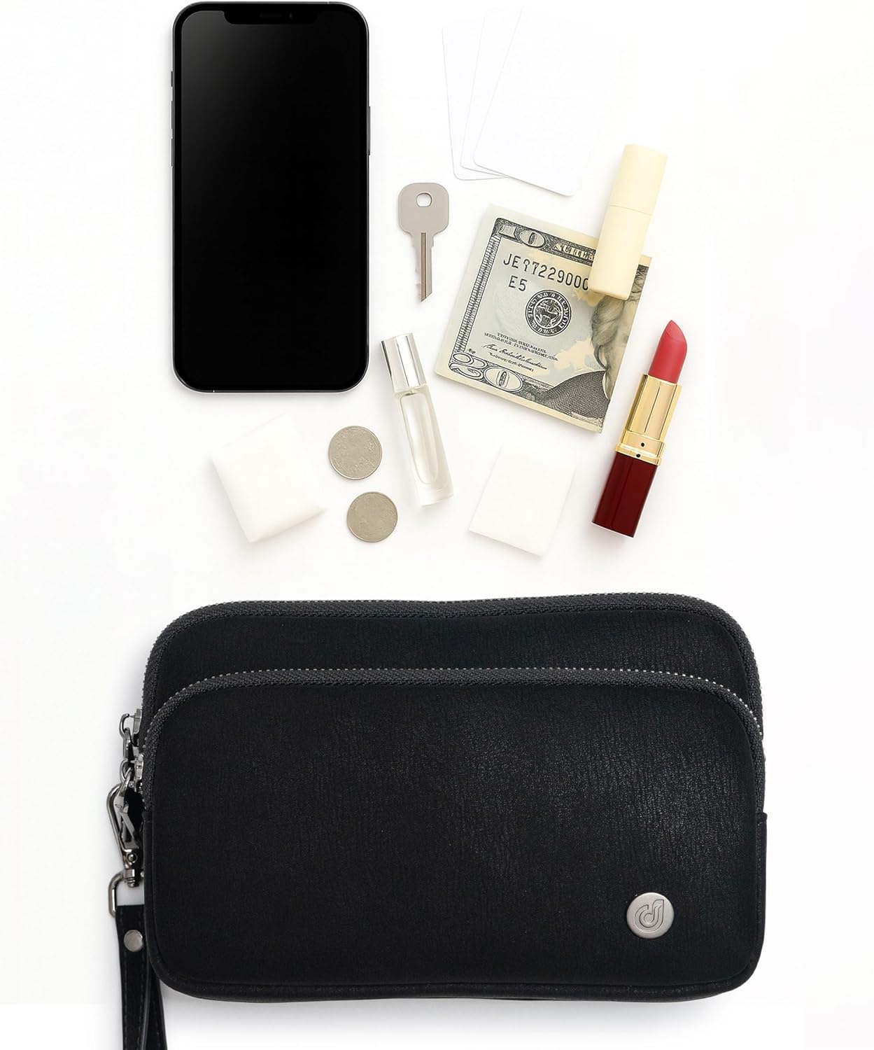 Women's Wristlet Wallet, Small Travel Purse with Phone Pocket, Card Holder & 3 Zippers for Daily Use - Image 4