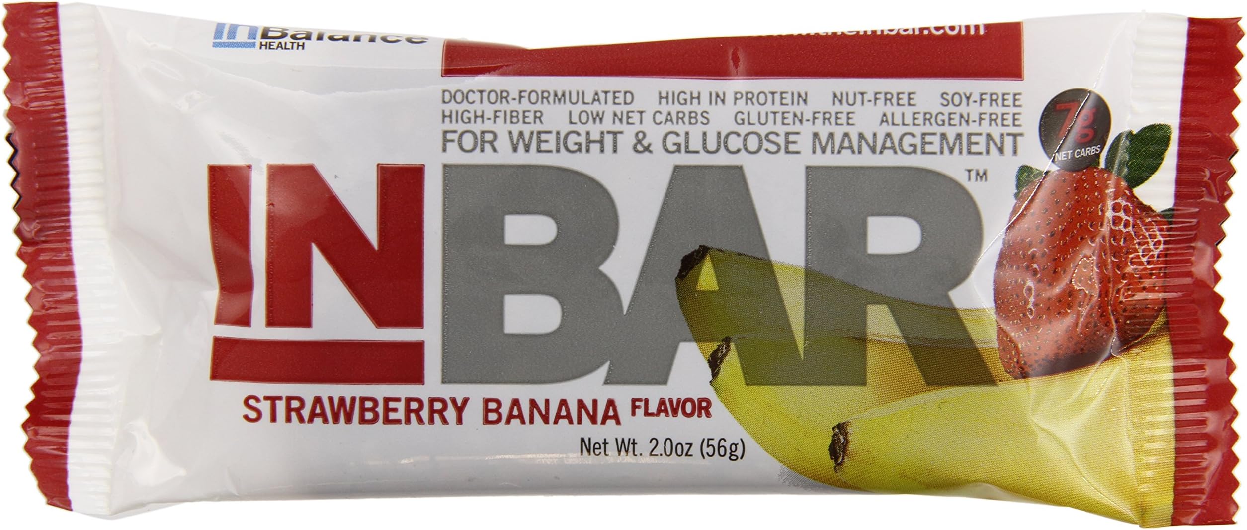 InBar Snack Bar, Strawberry Banana, 12 Count