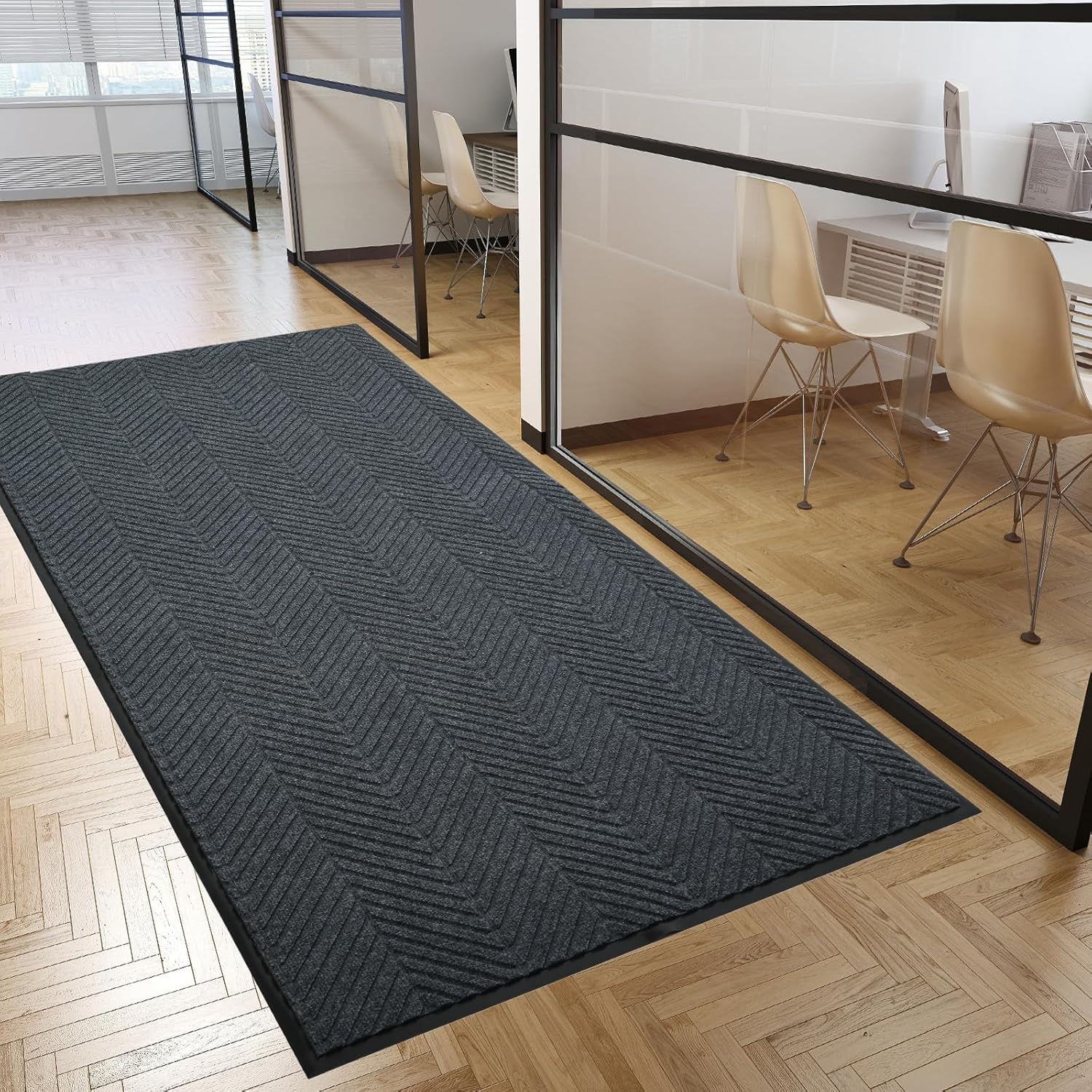 jxgzyy commercial front door mat 3'x6' indoor outdoor door mat non slip entrance doormat heavy duty welcome mat hallway runner rug for entryway outside patio porch,