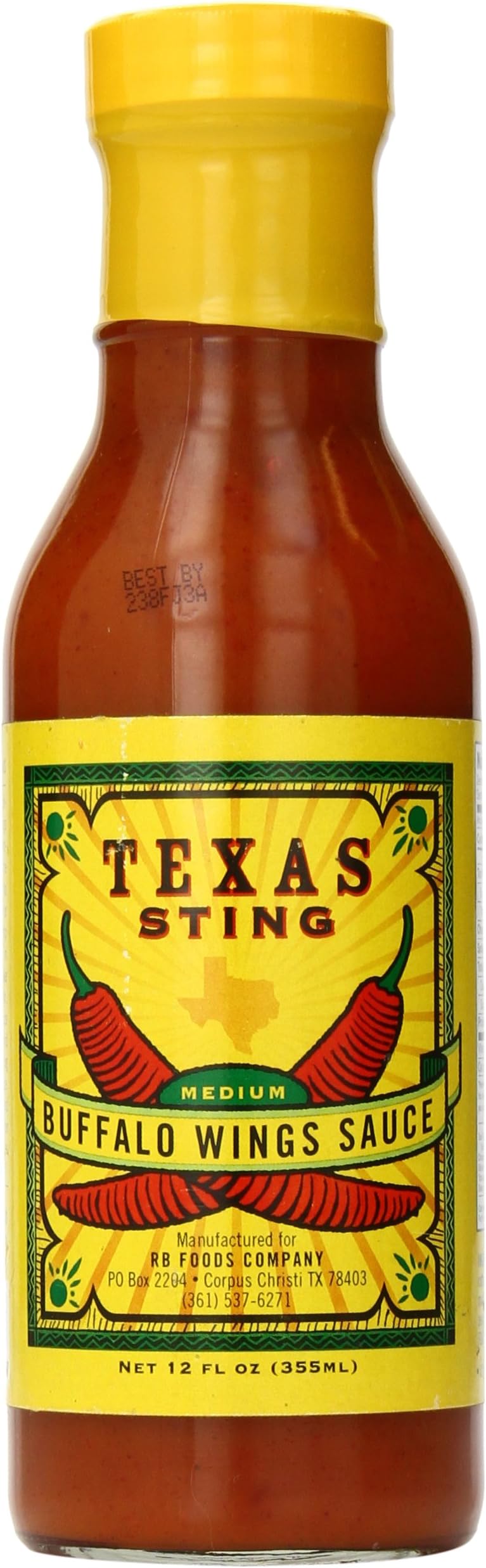 Texas Sting Medium Buffalo Wing Sauce, 12 Ounce