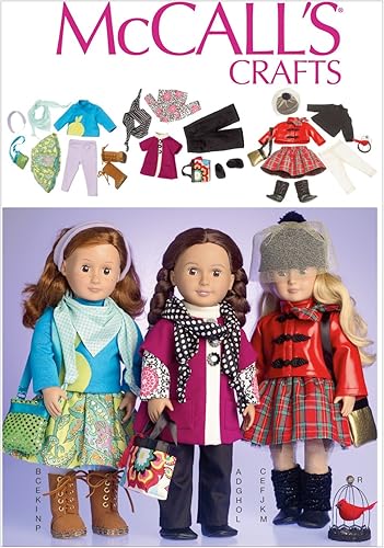 McCall's Pattern Company M7006 - Ropa para muñecas de 18 pulgadas