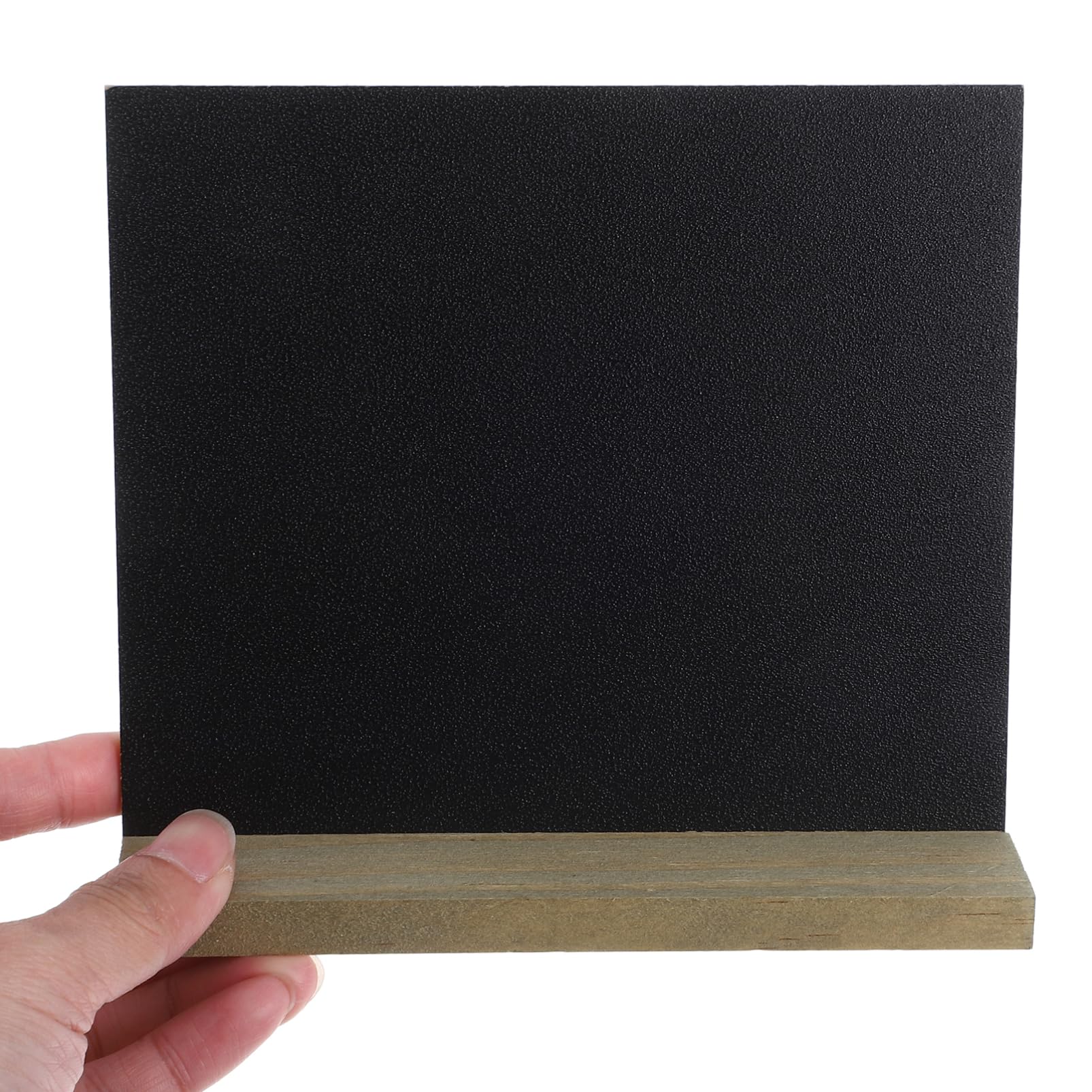 Luxshiny 10pezzi Lavagna in Legno Mini con Supporto per Uso da Tavolo Piccola Lavagna Decorativa per Messaggi per Bar Buffet Etichette Alimentari