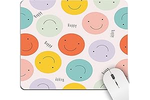 Smiley Face Mouse Pad: Expression of Cheer for Your Workspace