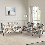 Solimo 5 Seater (3+1+1) Sofa Cover Set | One 3 Seater and Two 1 Seater Slip Covers | Universal Fit | Non-Slip Polyester and Spandex Fabric | (Cream)