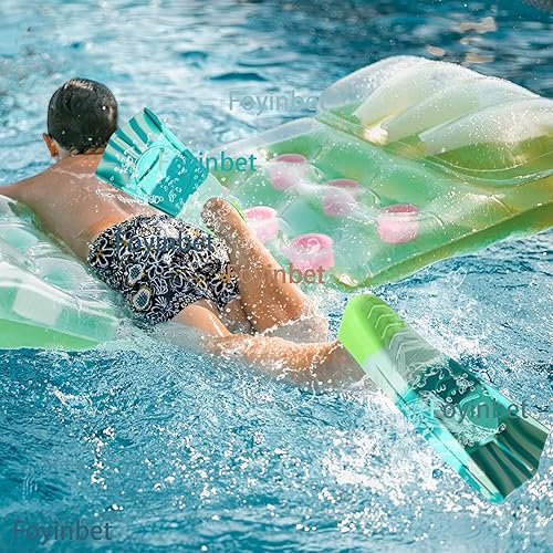 Vista 59 de Aletas de natación para niños, aletas cortas para niños, aletas de natación para entrenamiento de natación para niños y niñas principiantes Un