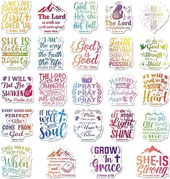 24 Pcs Inspirational Christian Fridge and Locker Magnets, Bible Verse Motivational Magnetic Stickers for Locker Refrigerator Classroom Office Decor, Inspirational Gifts