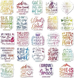 24 Pcs Inspirational Christian Fridge and Locker Magnets, Bible Verse Motivational Magnetic Stickers for Locker Refrigerator Classroom Office Decor, Inspirational Gifts