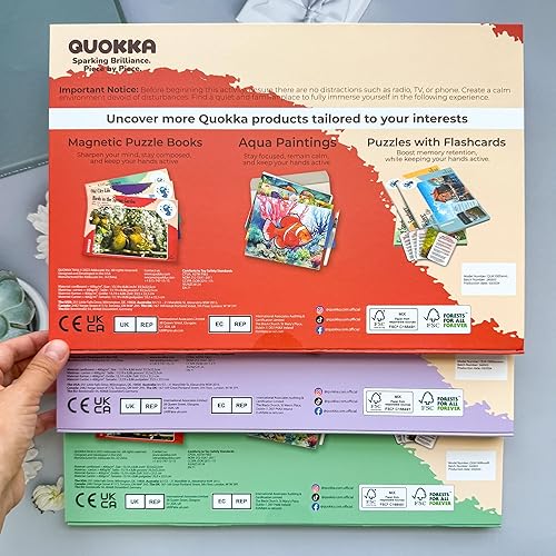 Miniatura 8 de QUOKKA Rompecabezas de demencia de 100 piezas para ancianos  3 juegos de rompecabezas de piezas grandes para personas mayores  9 tarjetas de memoria