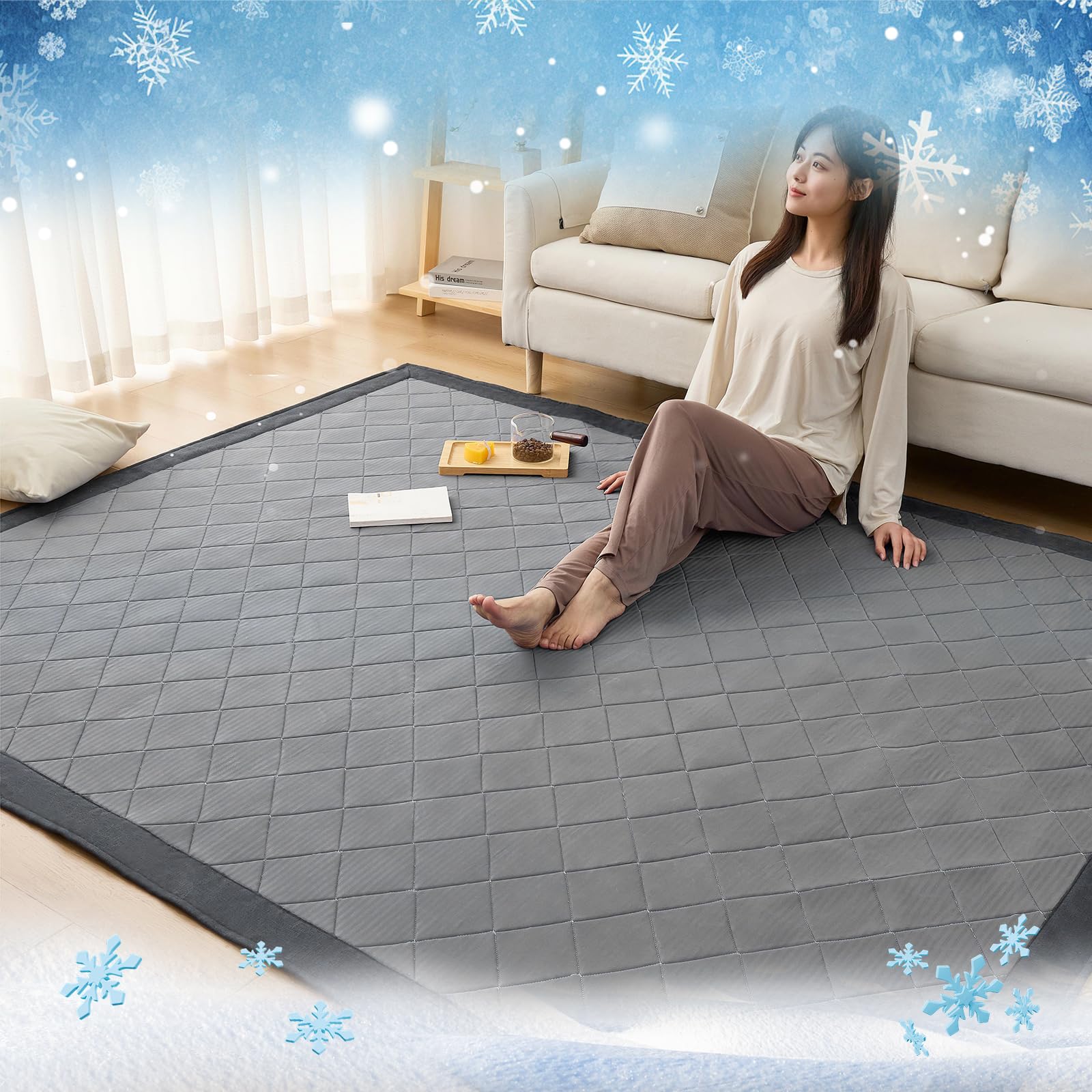 Amazon | Matdeco カーペット 夏用 ラグマット 接触冷感 ひんやり ラグ