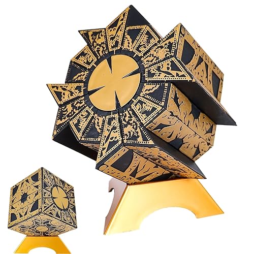 Hellraiser Puzzle Box Functional, Lament Configuration with Base, Puzzle Cube Detachable Decoration