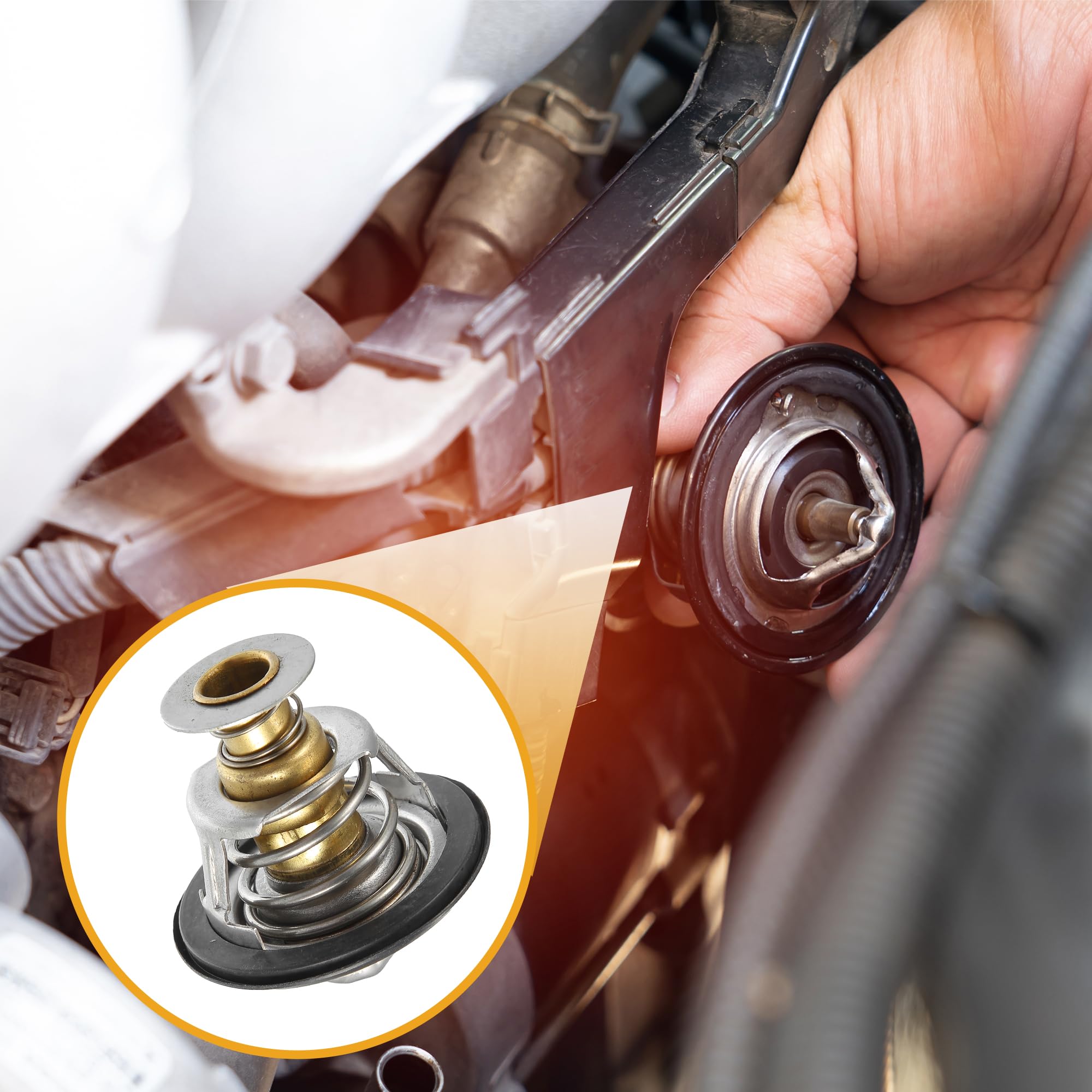 Amazon.com: Partuto Engine Coolant Thermostat No.24507563/3091114  