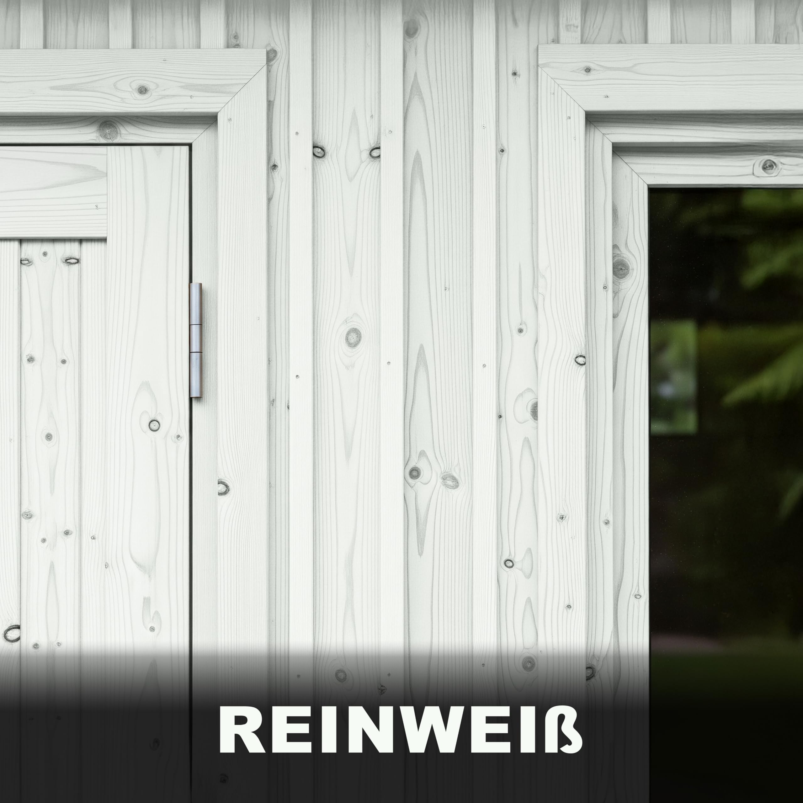 WO-WE Fensterlack Türenlack 3in1 Holzfenster Innen & Außen Reinweiss 2,5L