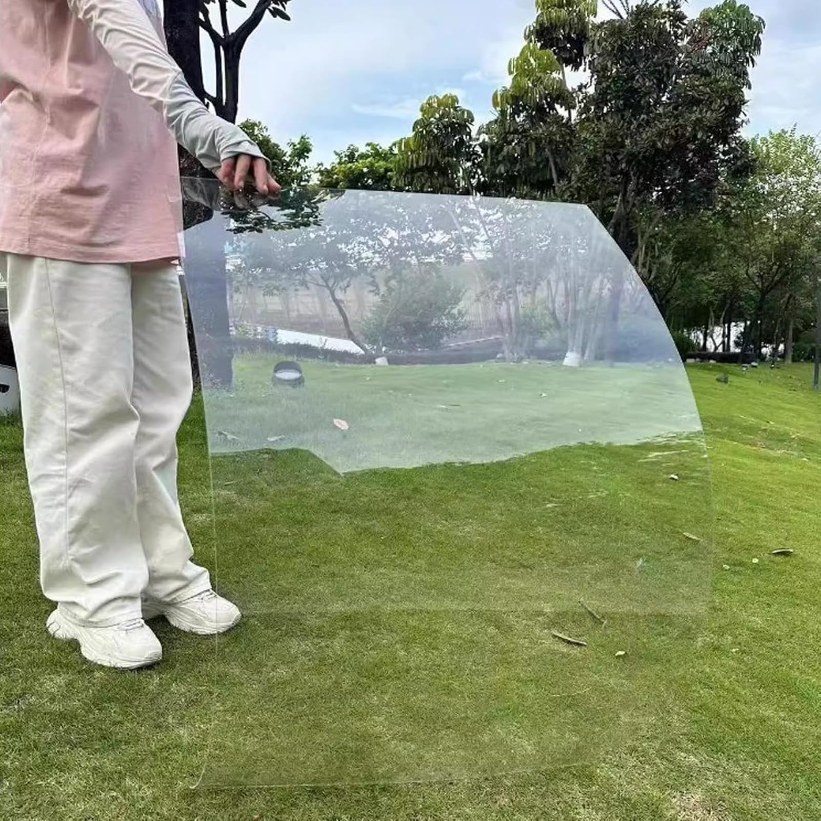 Lámina de plástico transparente para cubierta de invernadero, 1 x 7 m, panel transparente y duradero, protección UV, paneles de repuesto para uso en exteriores