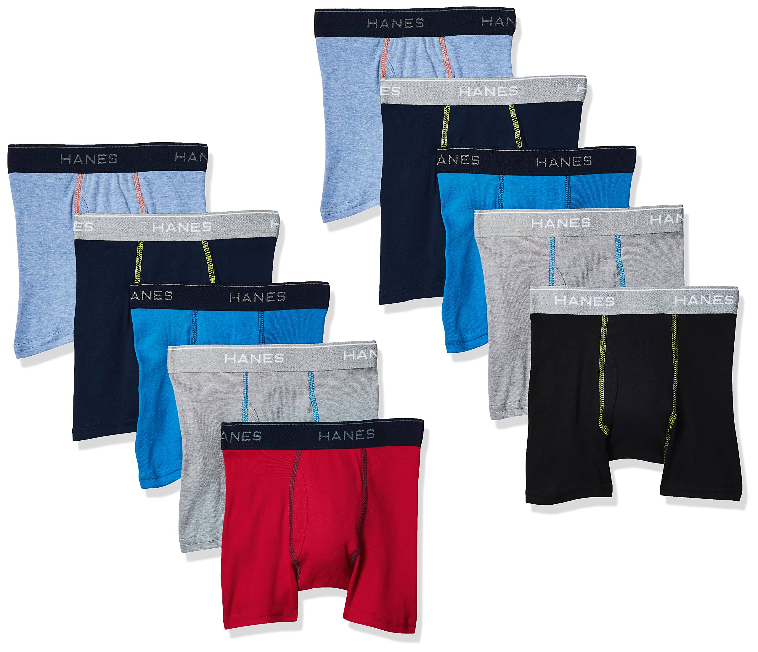 Hanes Boys' and Toddler Underwear, Comfort Flex Waistband Boxer Briefs, Multiple Packs Available