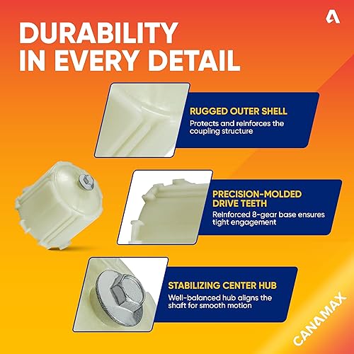 Miniatura 3 de Canamax WH49X10042 Kit de acoplamiento para agitador de arandela, compatible con arandelas GE y Hotpoint, reemplaza a AP3964635 1195917 175D2846P001