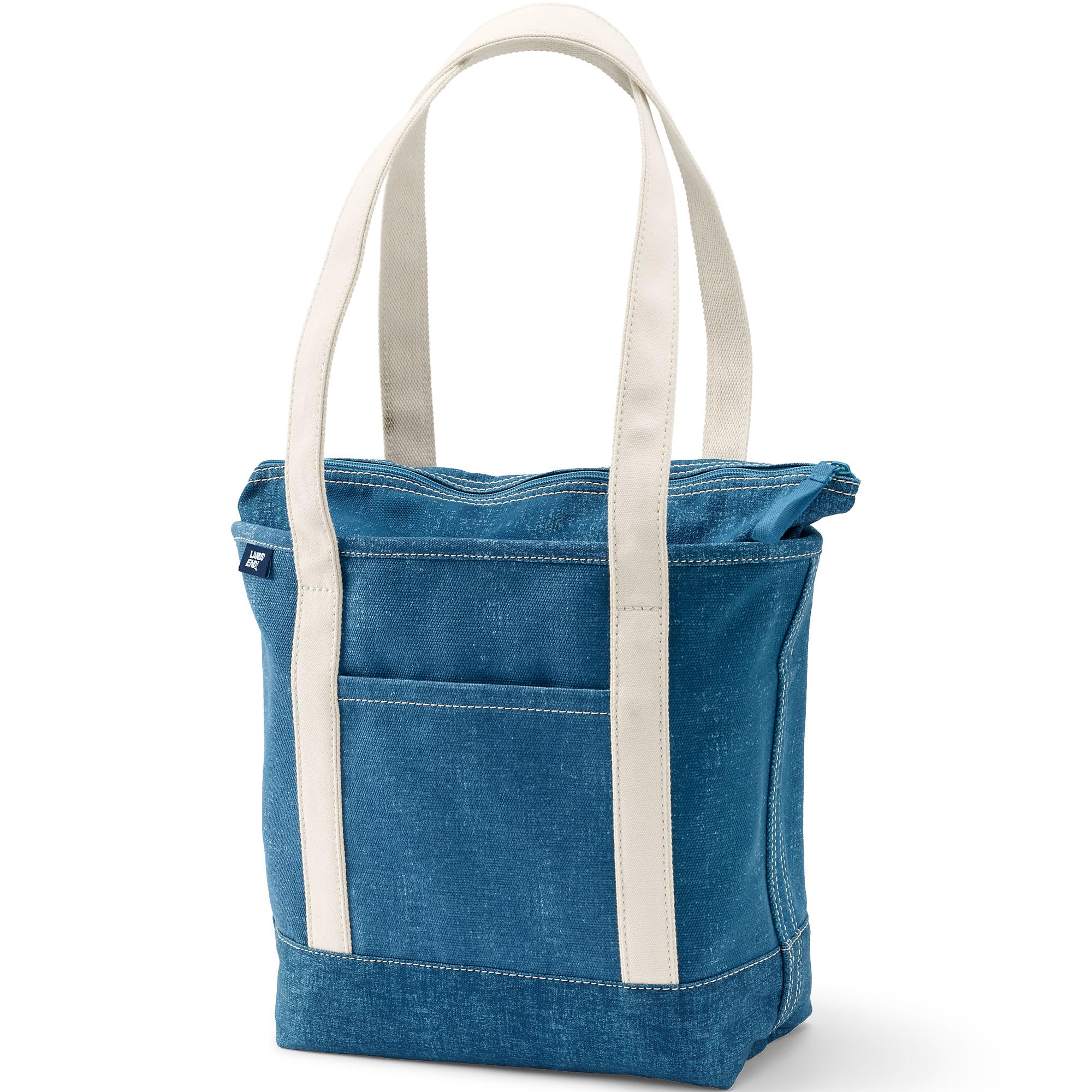 Lands' End Zip Canvas Tote