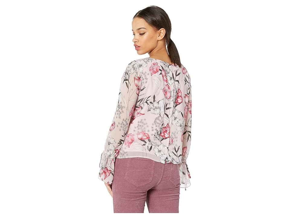 

Cupcakes and Cashmere Terra Floral Printed Top (Antique Lilac) Women's Clothing, Burgundy